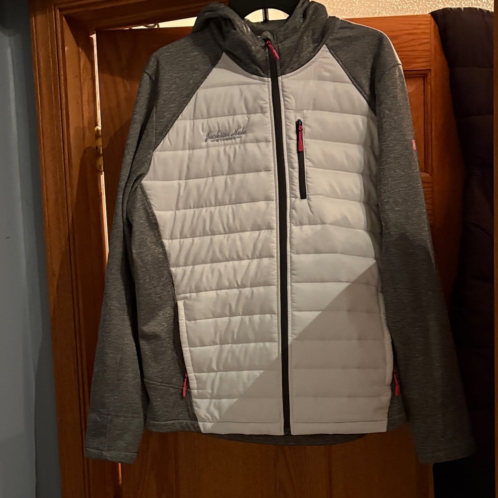 Outfitter trading Two-Tone Gray and White Jacket